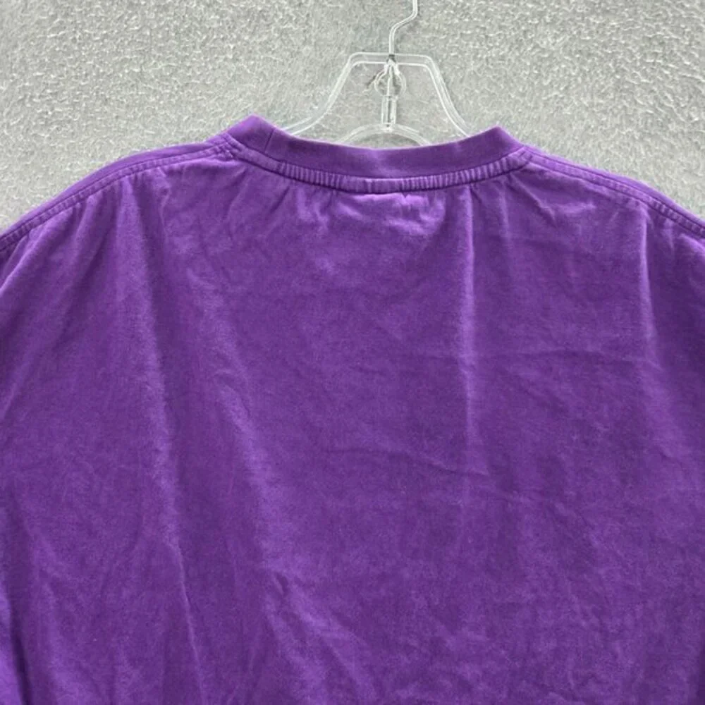 Air Jordan Men Shirt 2XL Purple Y2K Logo Jumpman Patch‎ Short Sleeve Tee